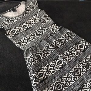 Black & White Patterned Dress
